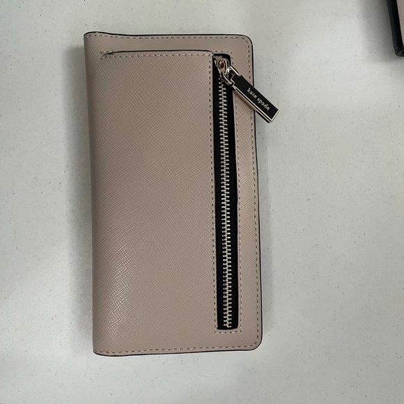 Kate Spade large slim bifold wallet-Staci colorblk - Picture 3 of 6